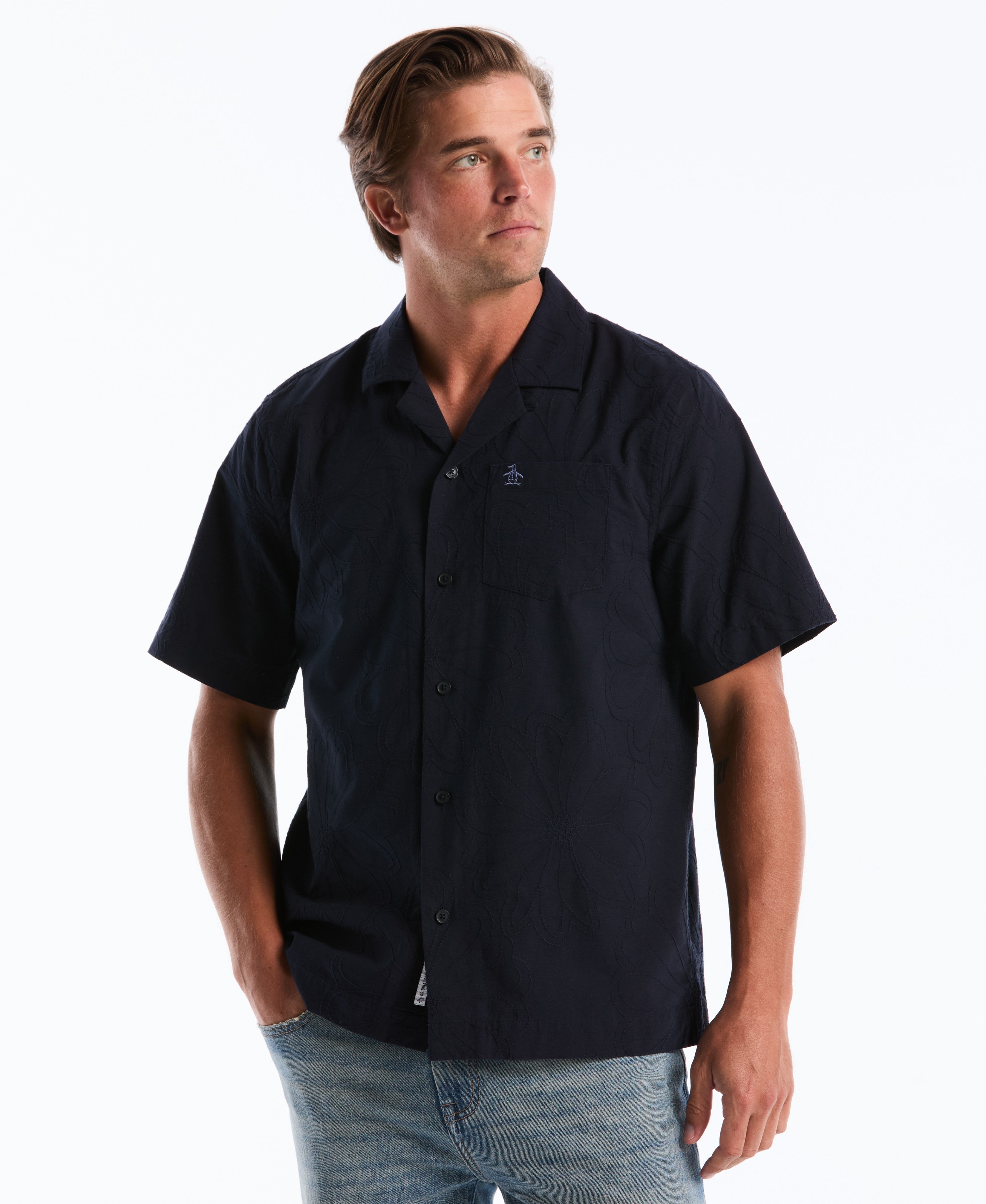 All-Over Flower Camp Shirt