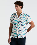 All-Over Multiwave Print Shirt