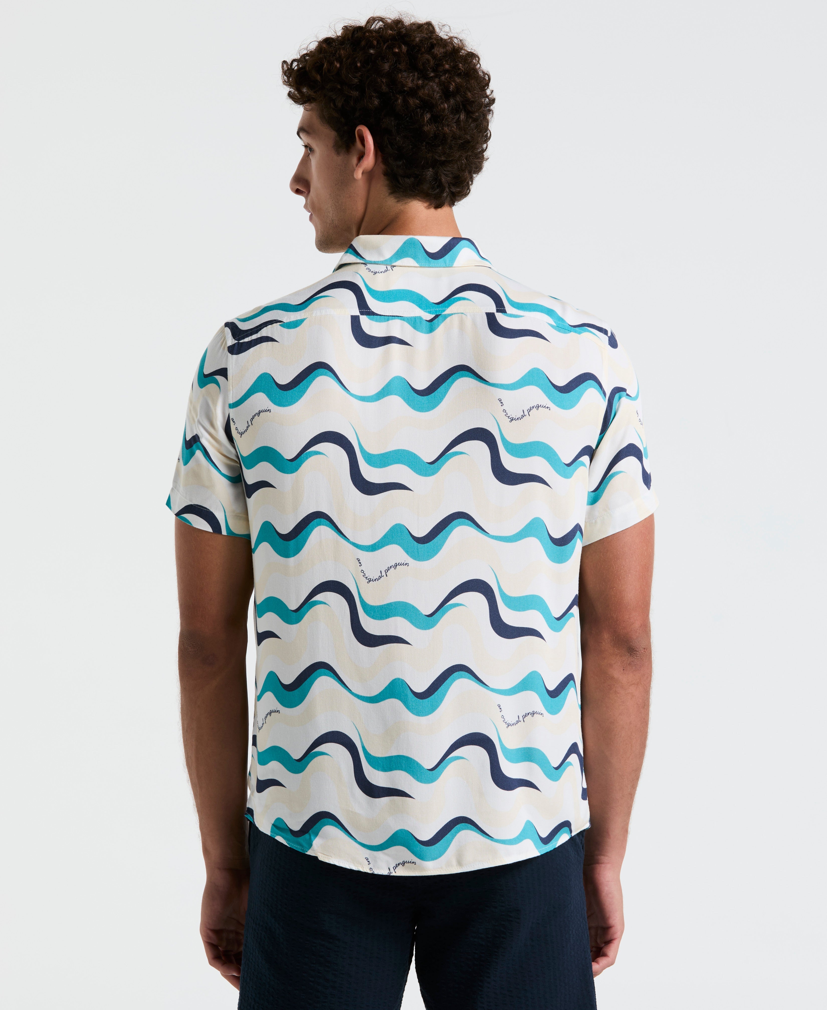 All-Over Multiwave Print Shirt