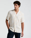 All-Over Palm Leaf Print Shirt
