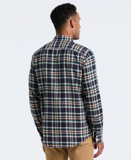 All-Over Plaid Button-Down Shirt