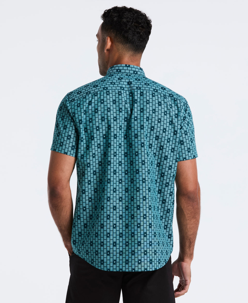 Cards Print Chambray Shirt