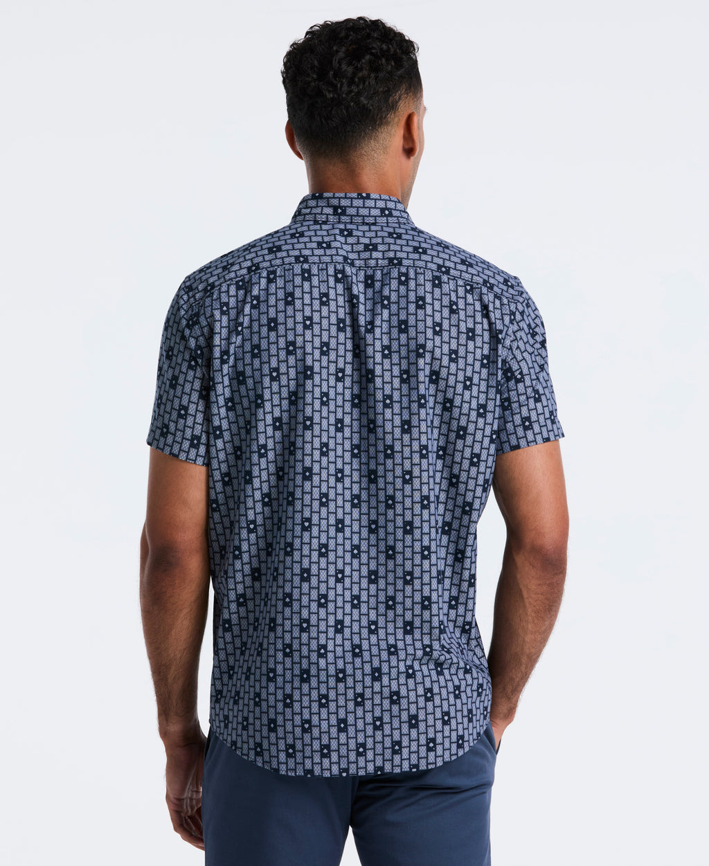 Cards Print Chambray Shirt