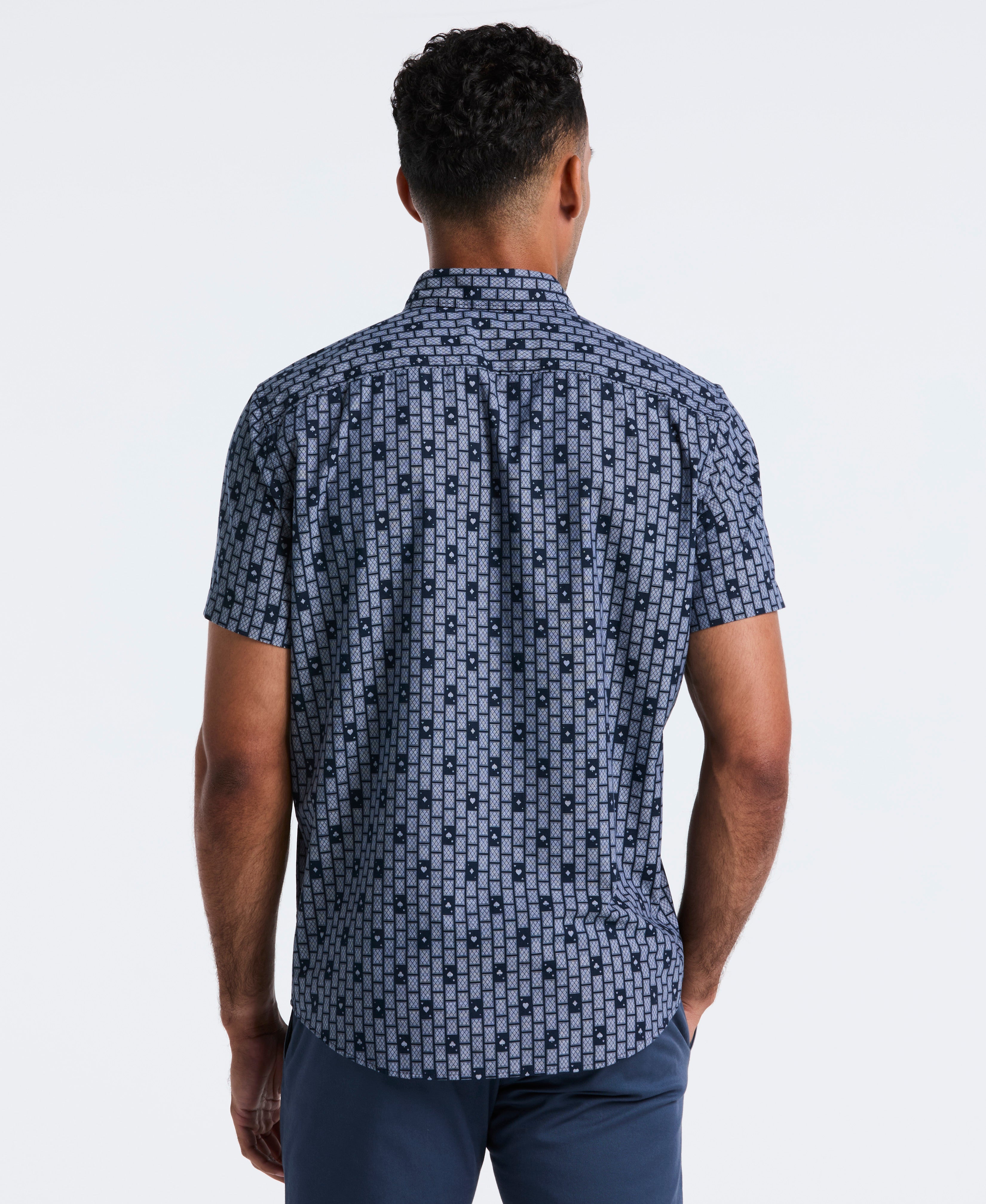 Cards Print Chambray Shirt