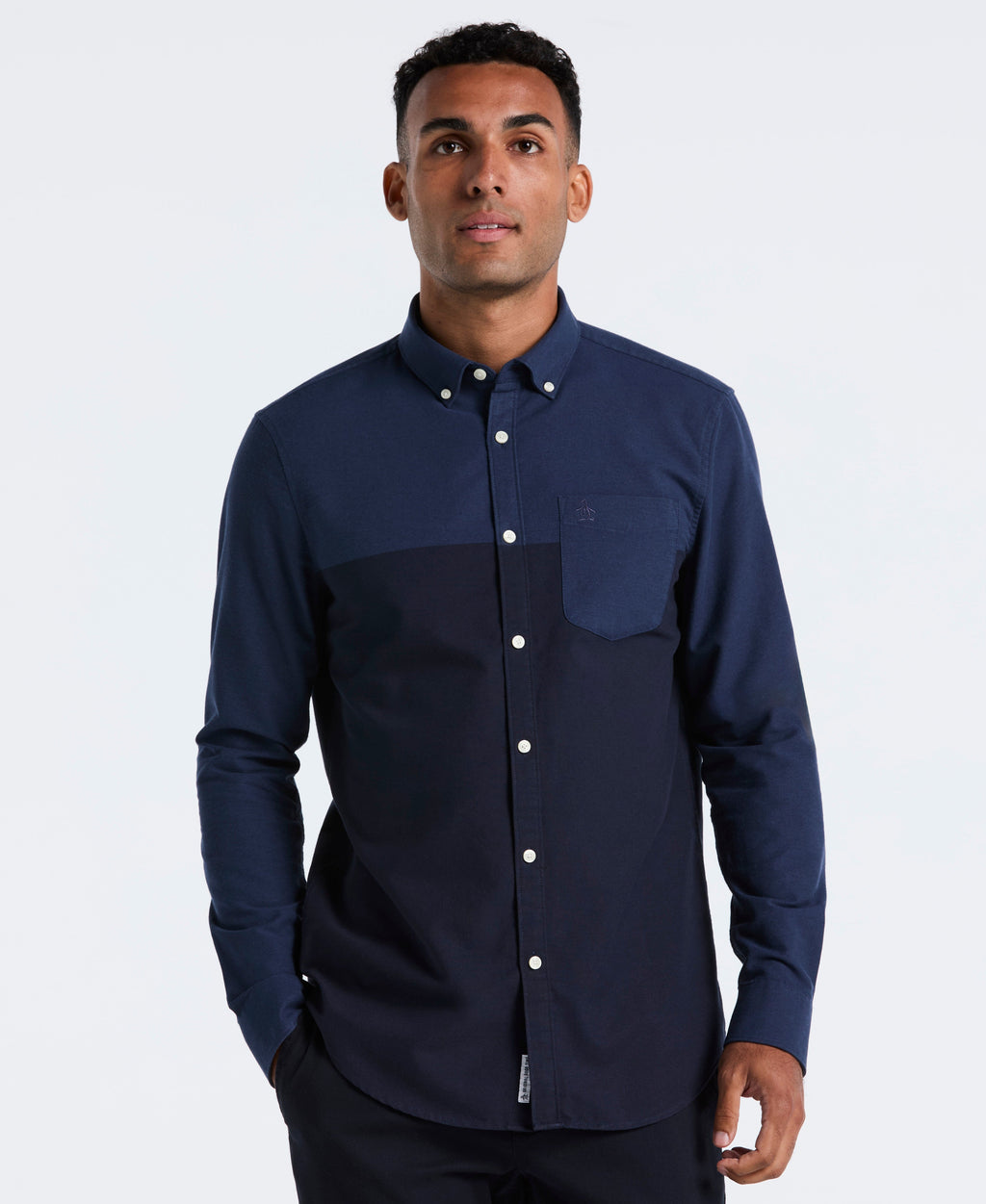 Colorblock Button-Down Oxford Shirt