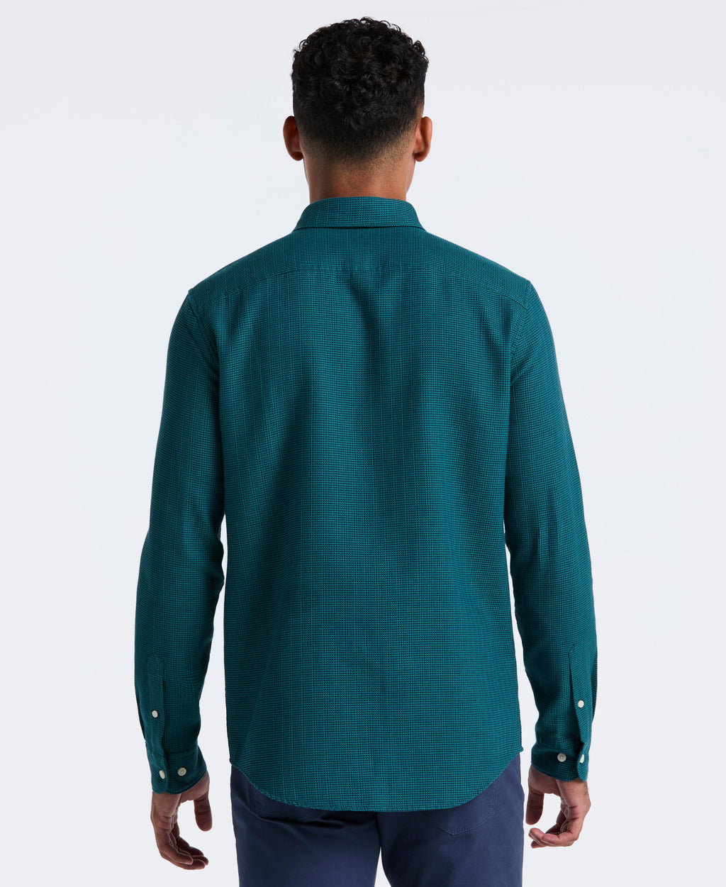 Cotton Blend Waffle Shirt