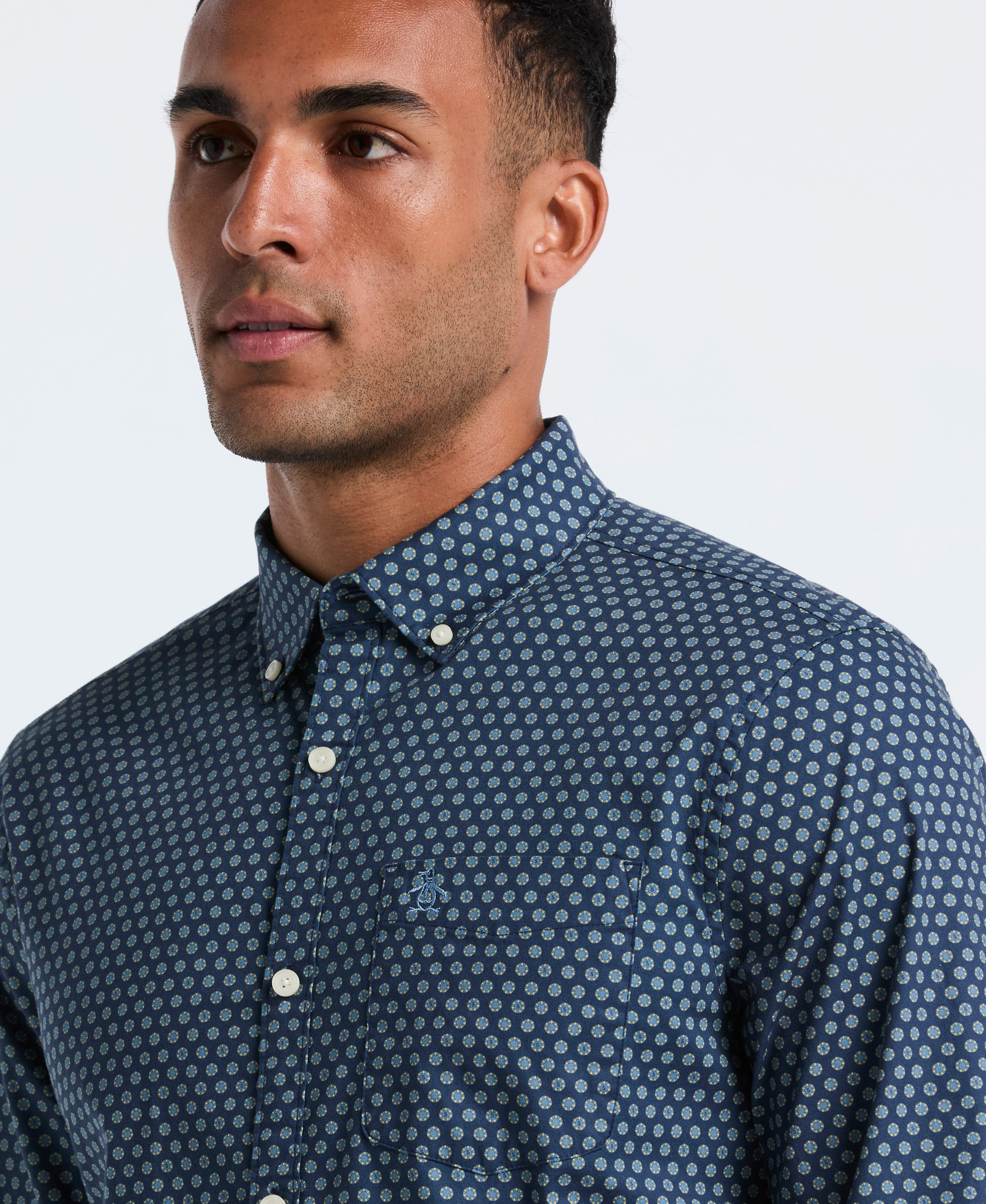 Cotton Chip Print Shirt