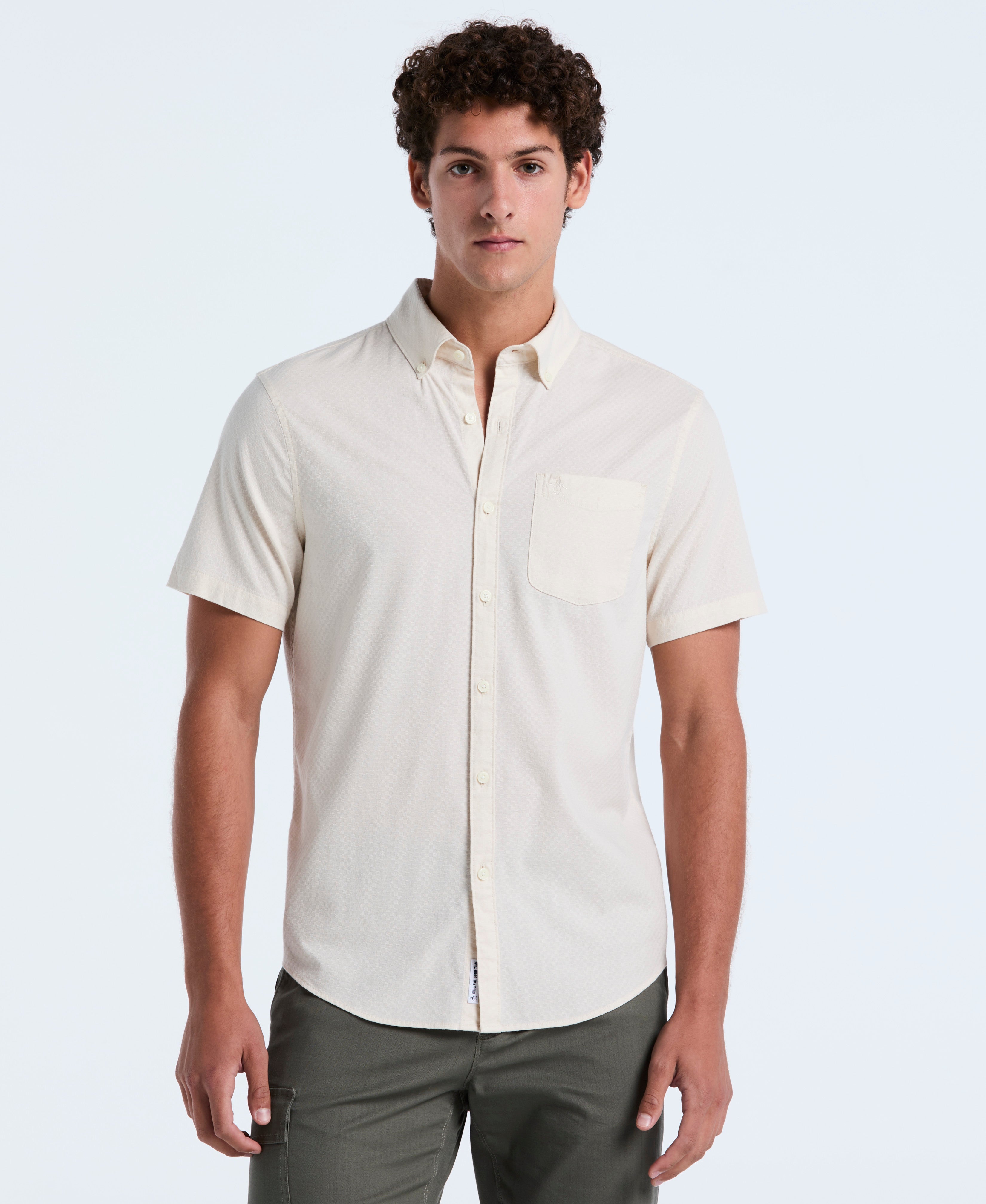 Cotton Dobby Check Shirt