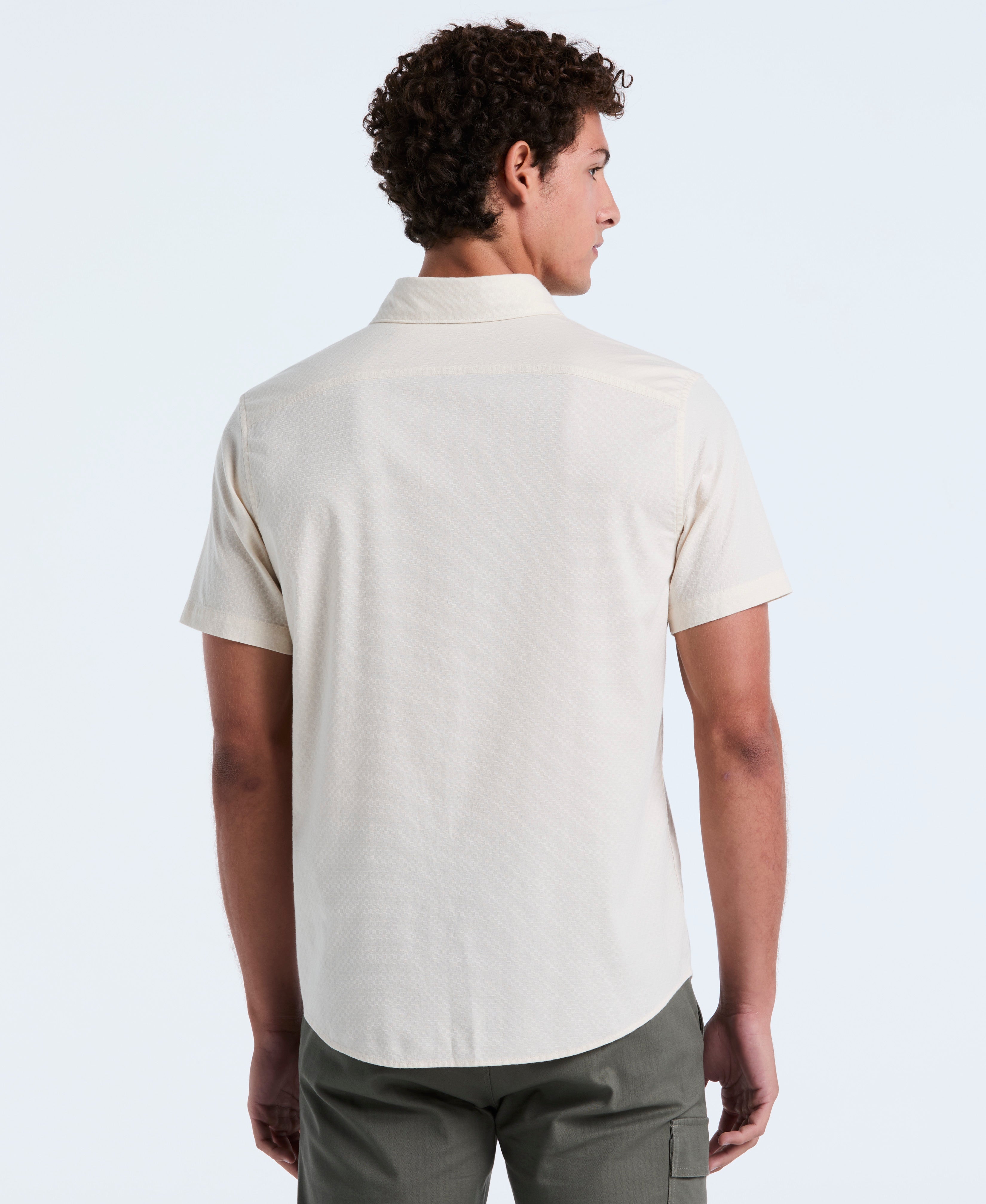 Cotton Dobby Check Shirt