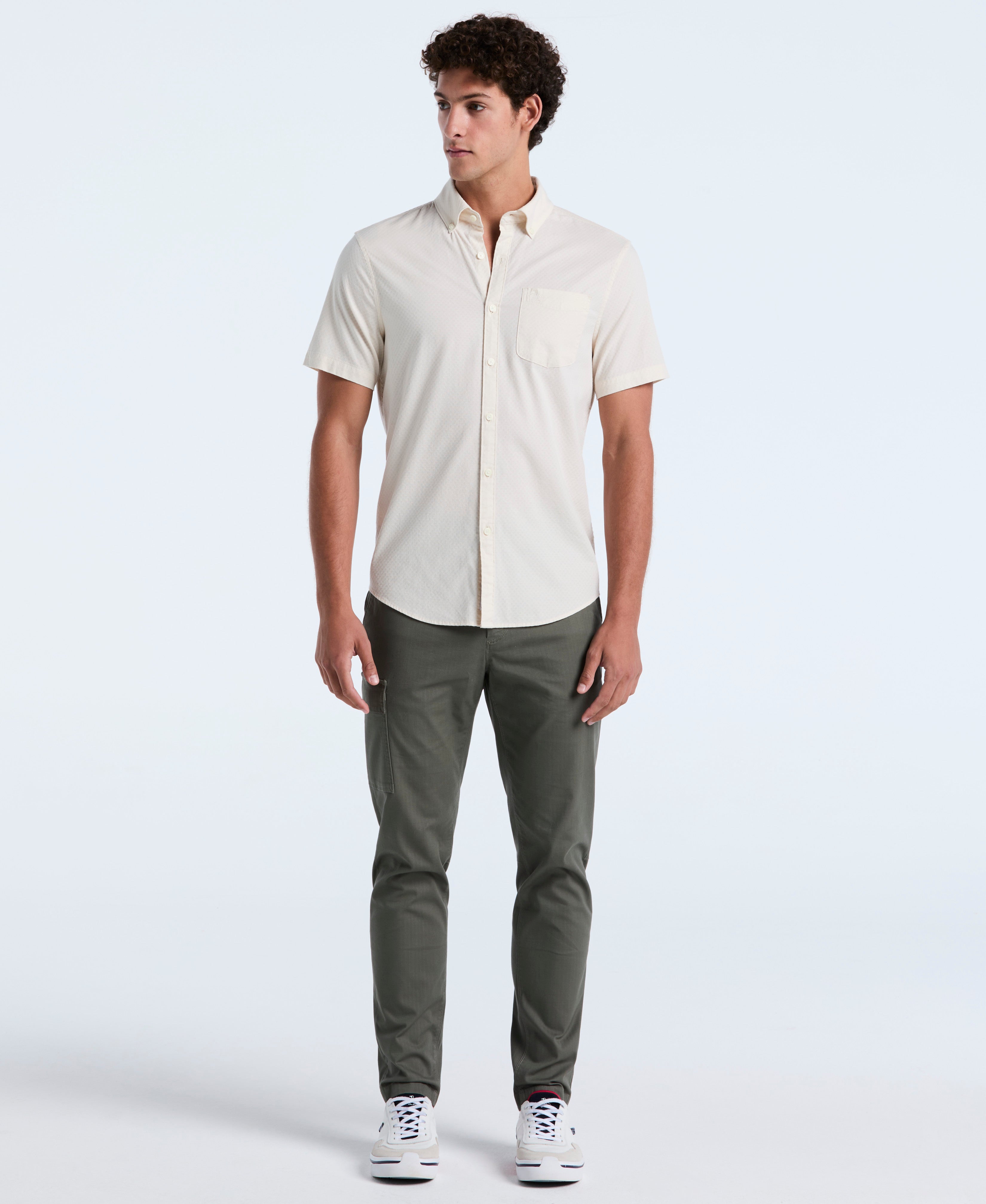 Cotton Dobby Check Shirt