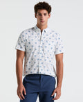Cotton Poplin Palm Tile Shirt