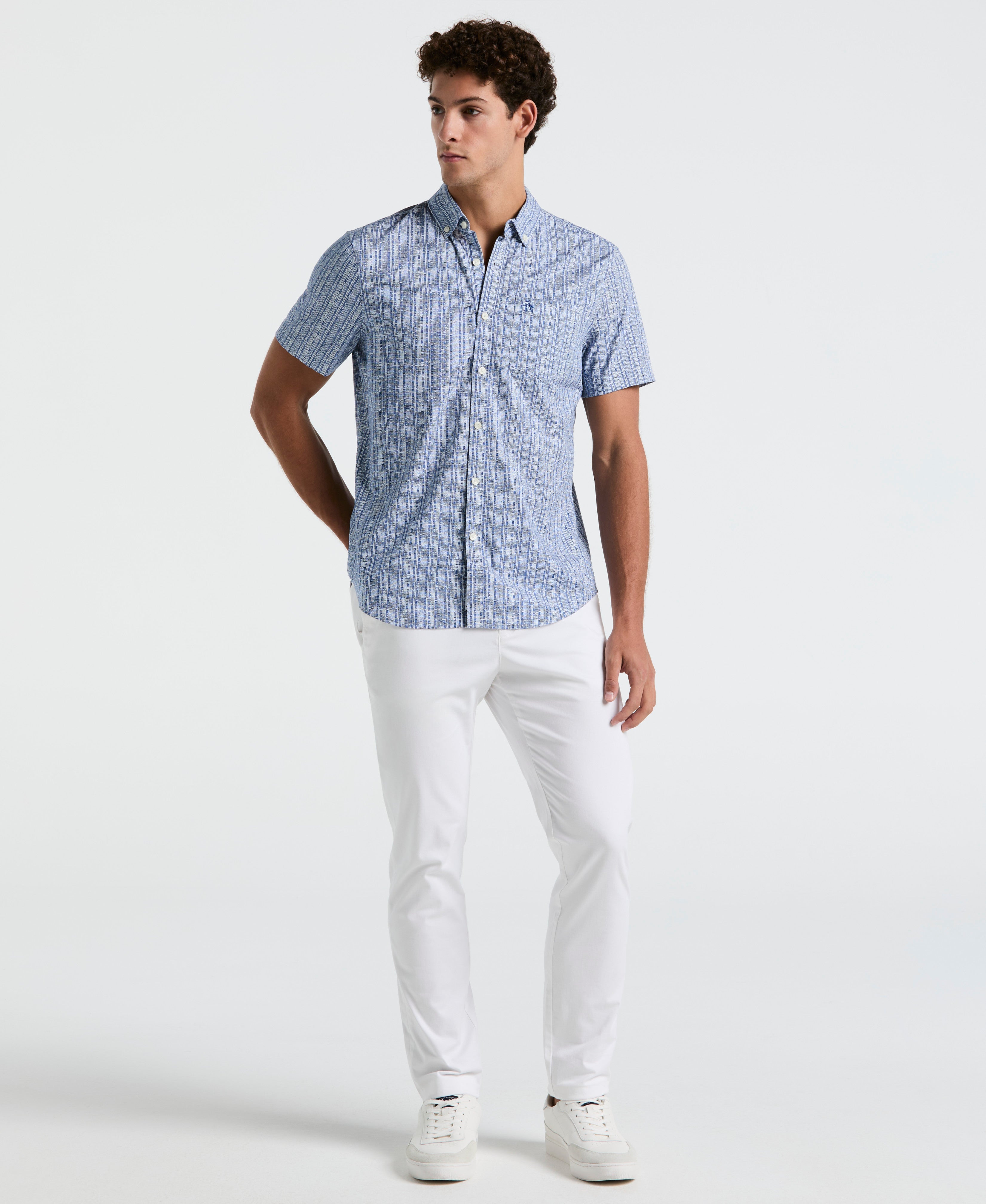 Cotton Poplin Texture Shirt