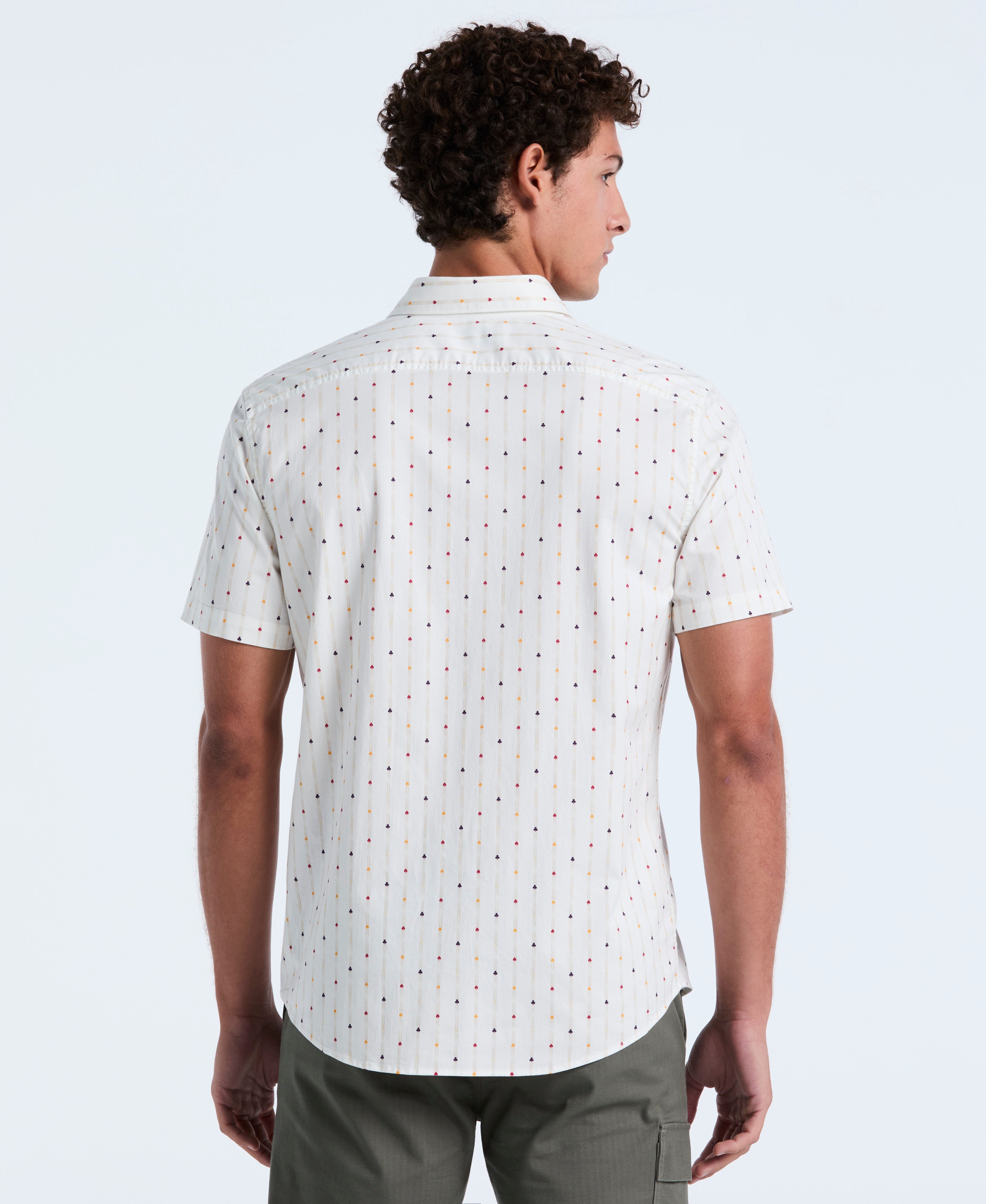 Cotton Stripe Button-Down Shirt