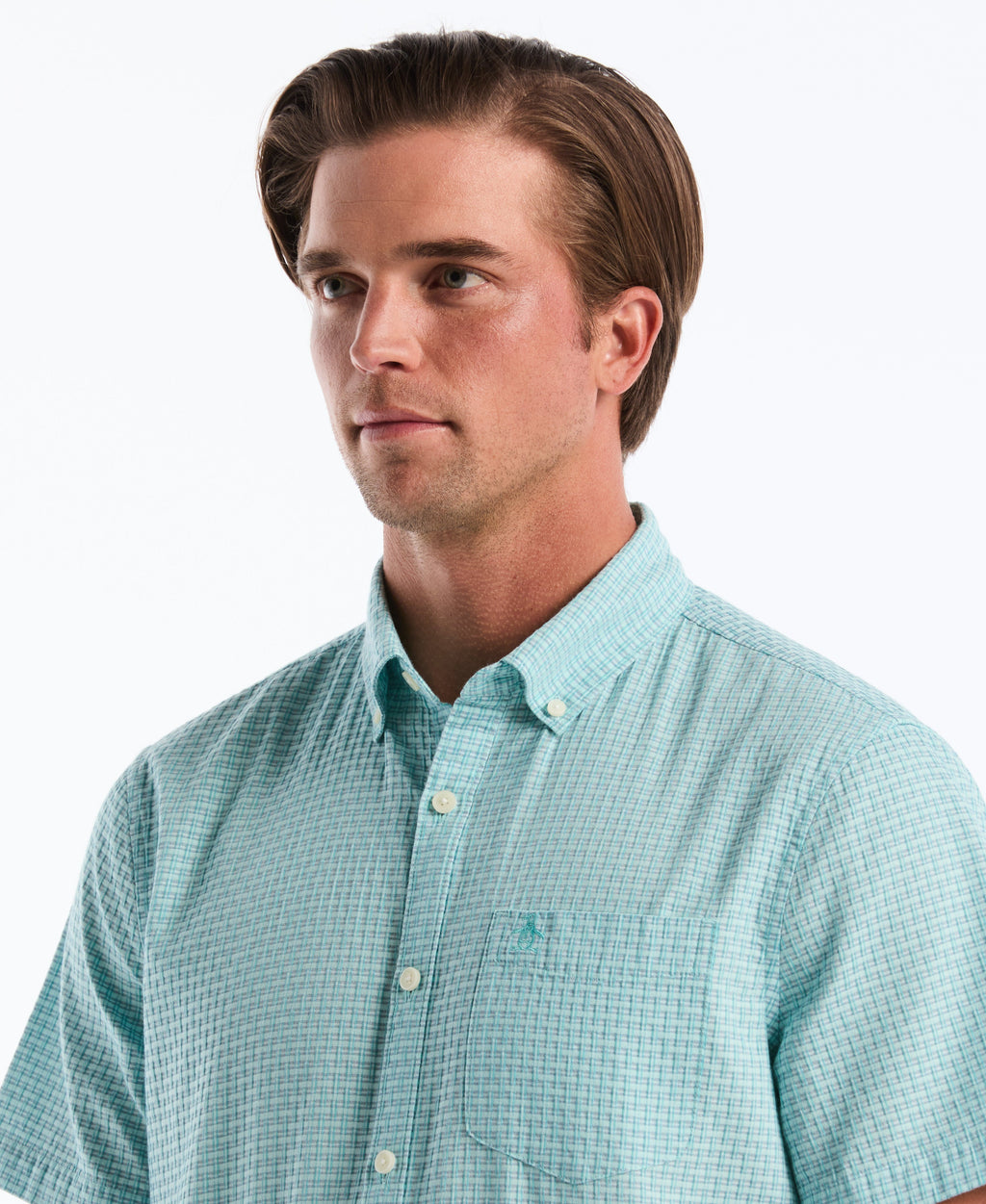 Dobby Striped Plaid Novelty Shirt