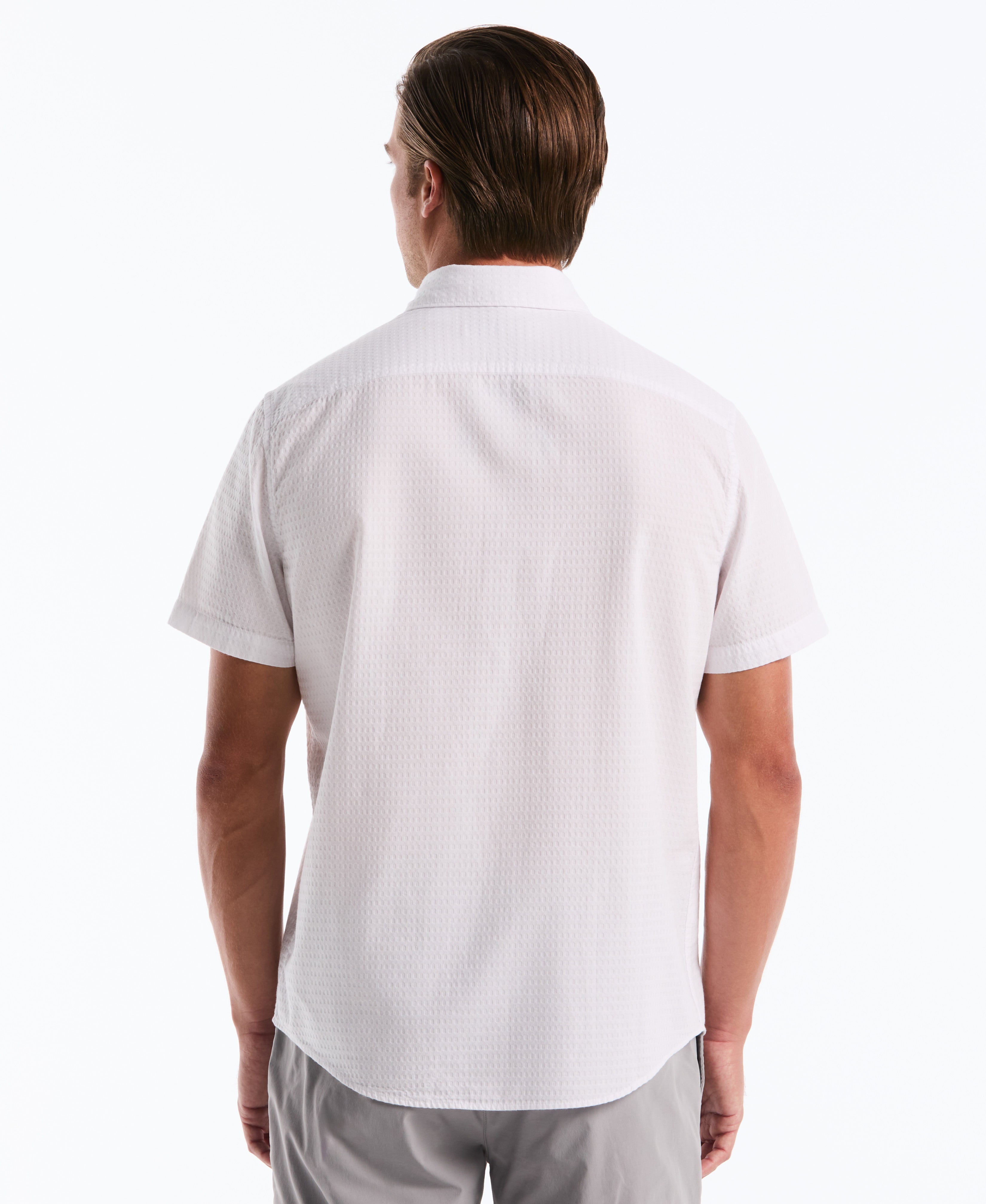 Dobby Striped Plaid Novelty Shirt