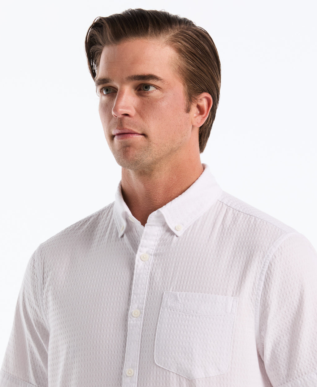 Dobby Striped Plaid Novelty Shirt