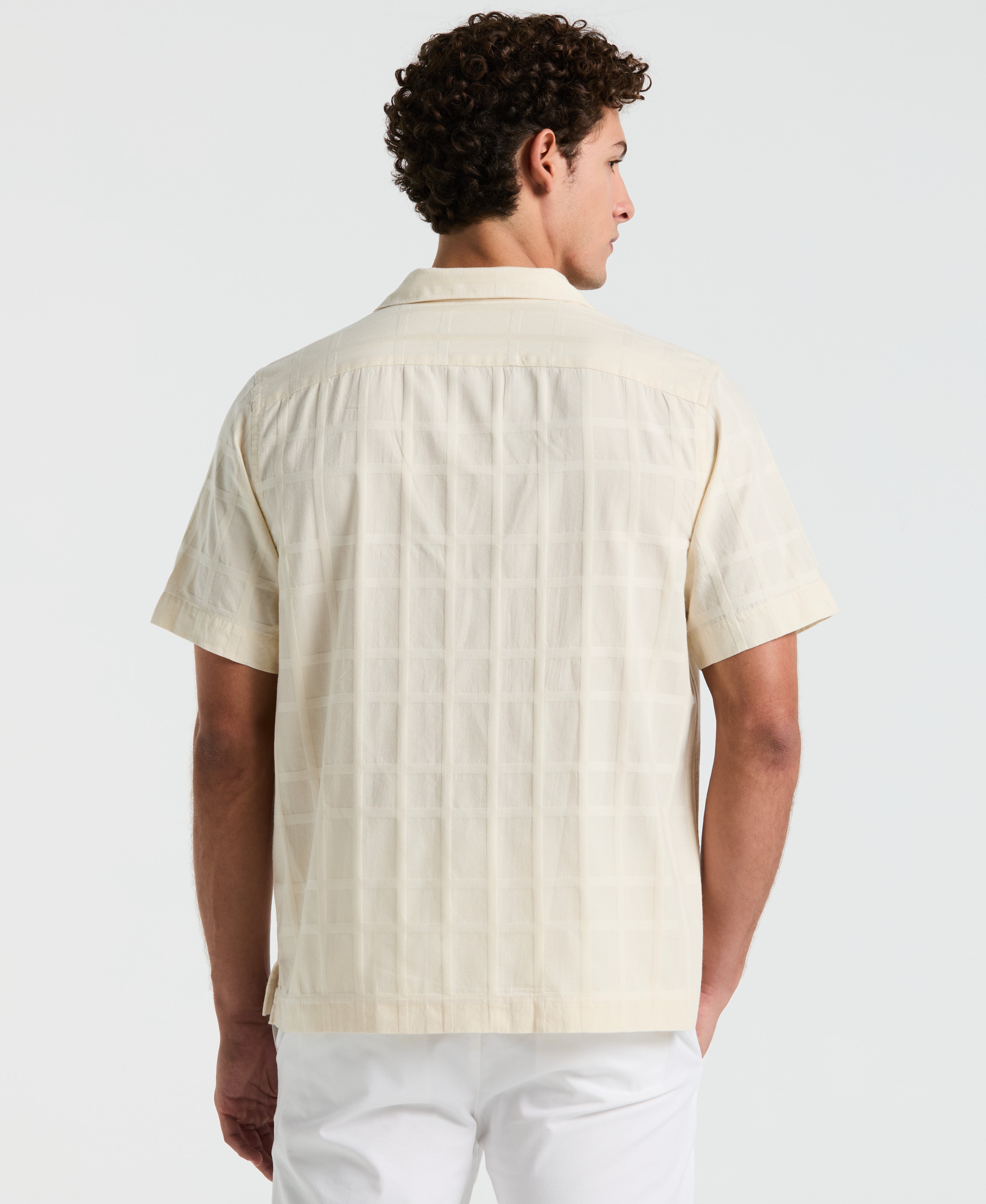 Dobby Tonal Plaid Shirt