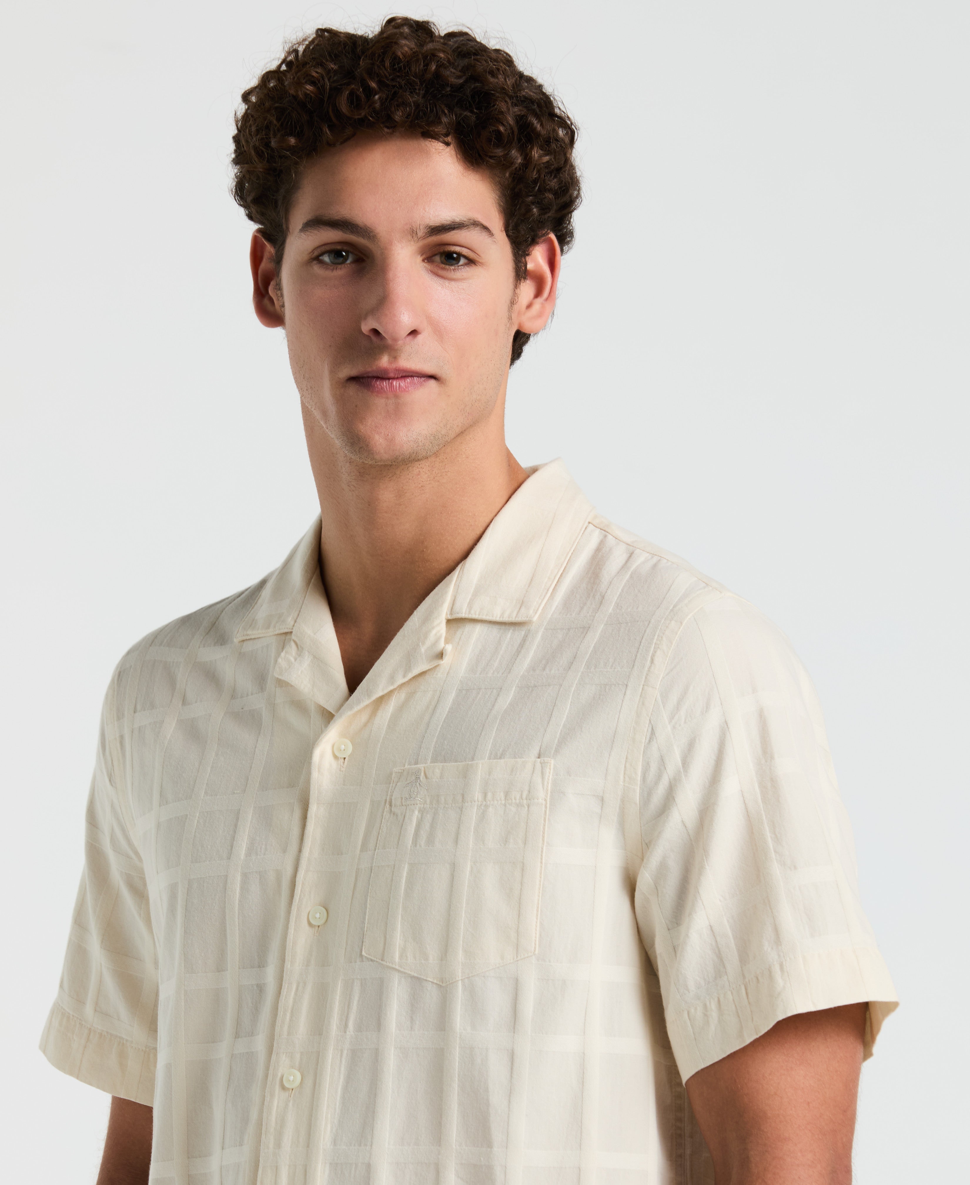 Dobby Tonal Plaid Shirt