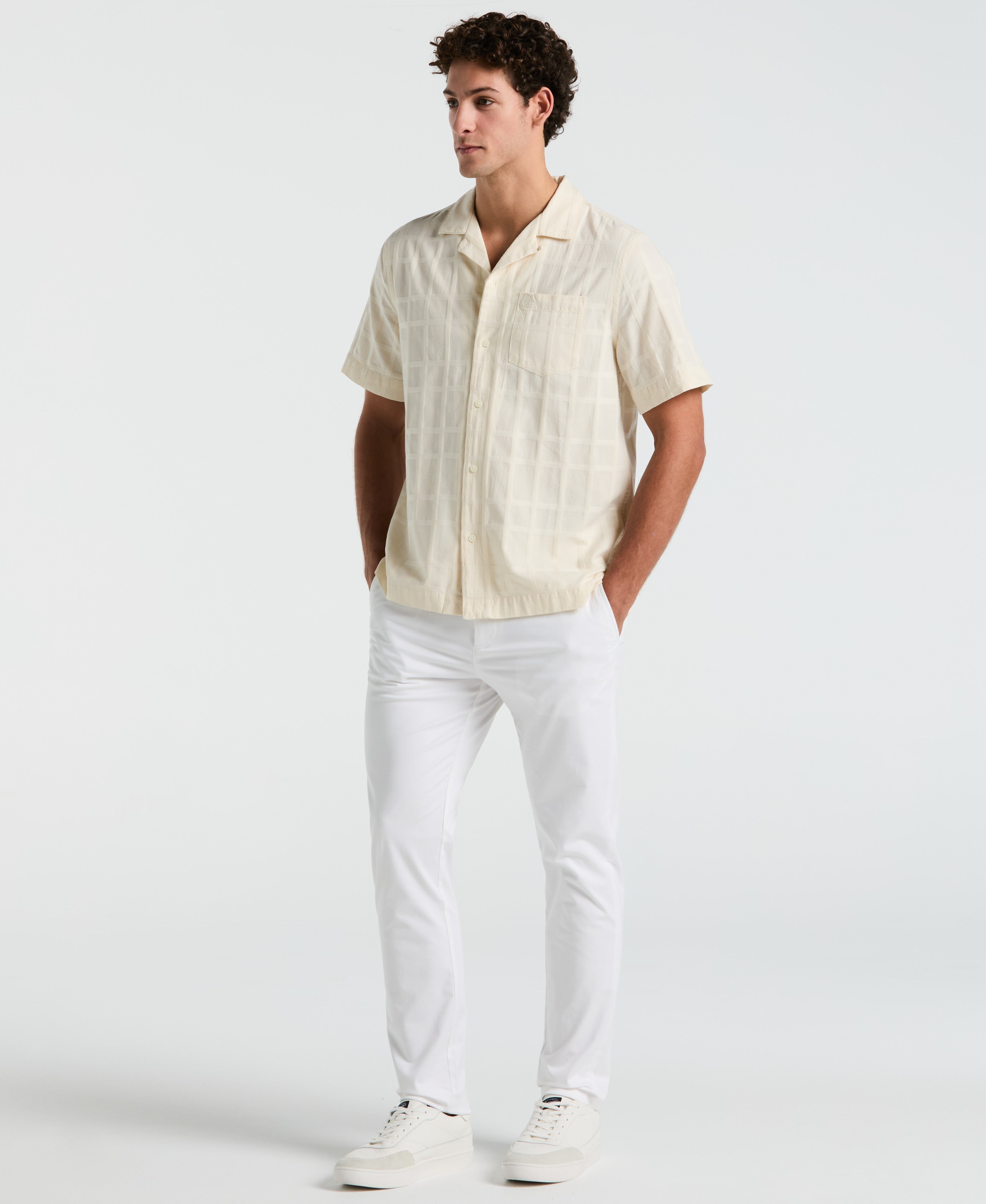 Dobby Tonal Plaid Shirt