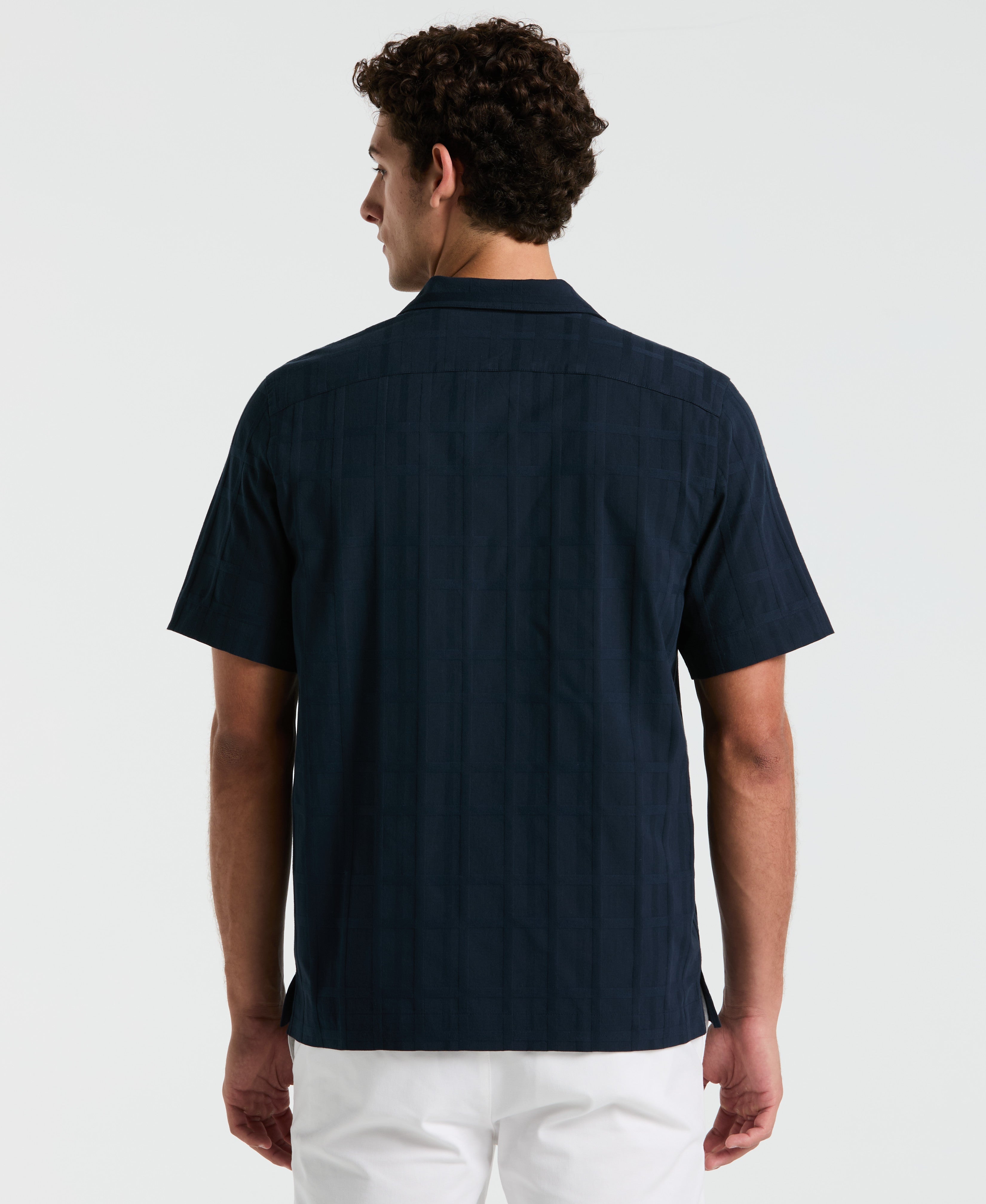 Dobby Tonal Plaid Shirt