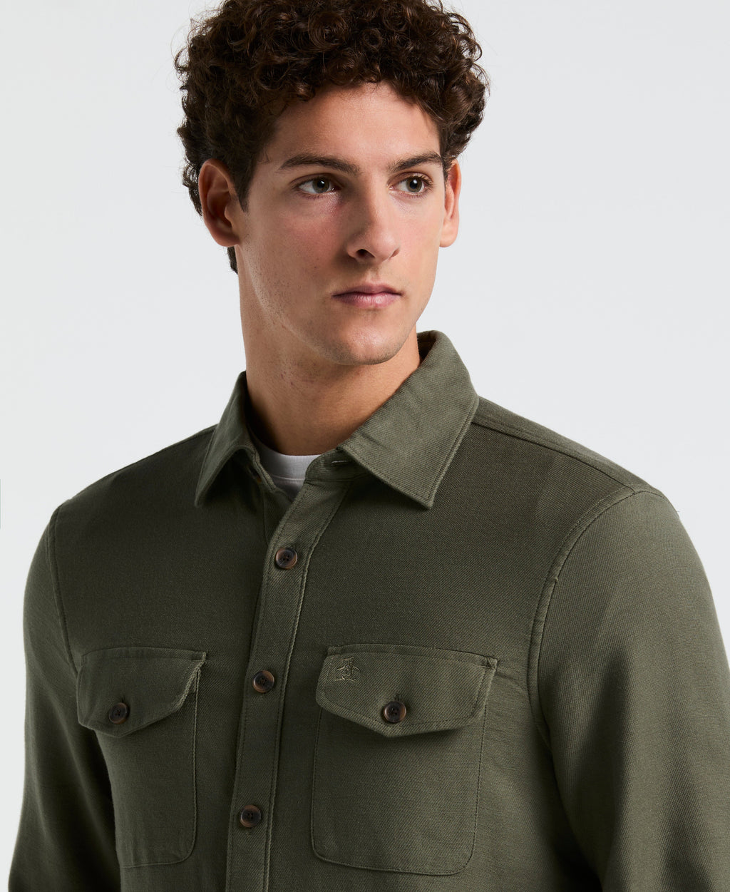 EcoVero™ Blend Loop Back Shirt