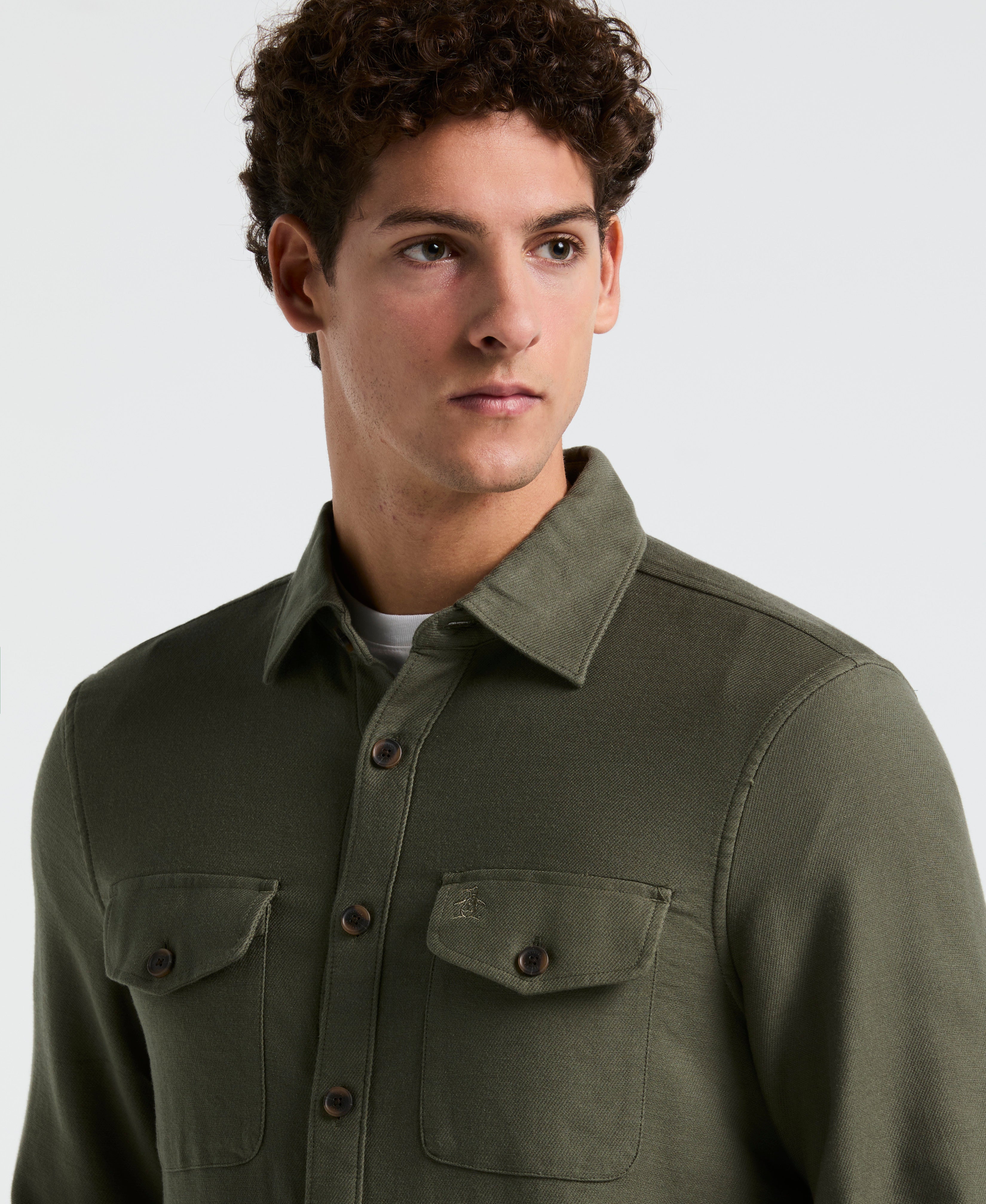 EcoVero™ Blend Loop Back Shirt