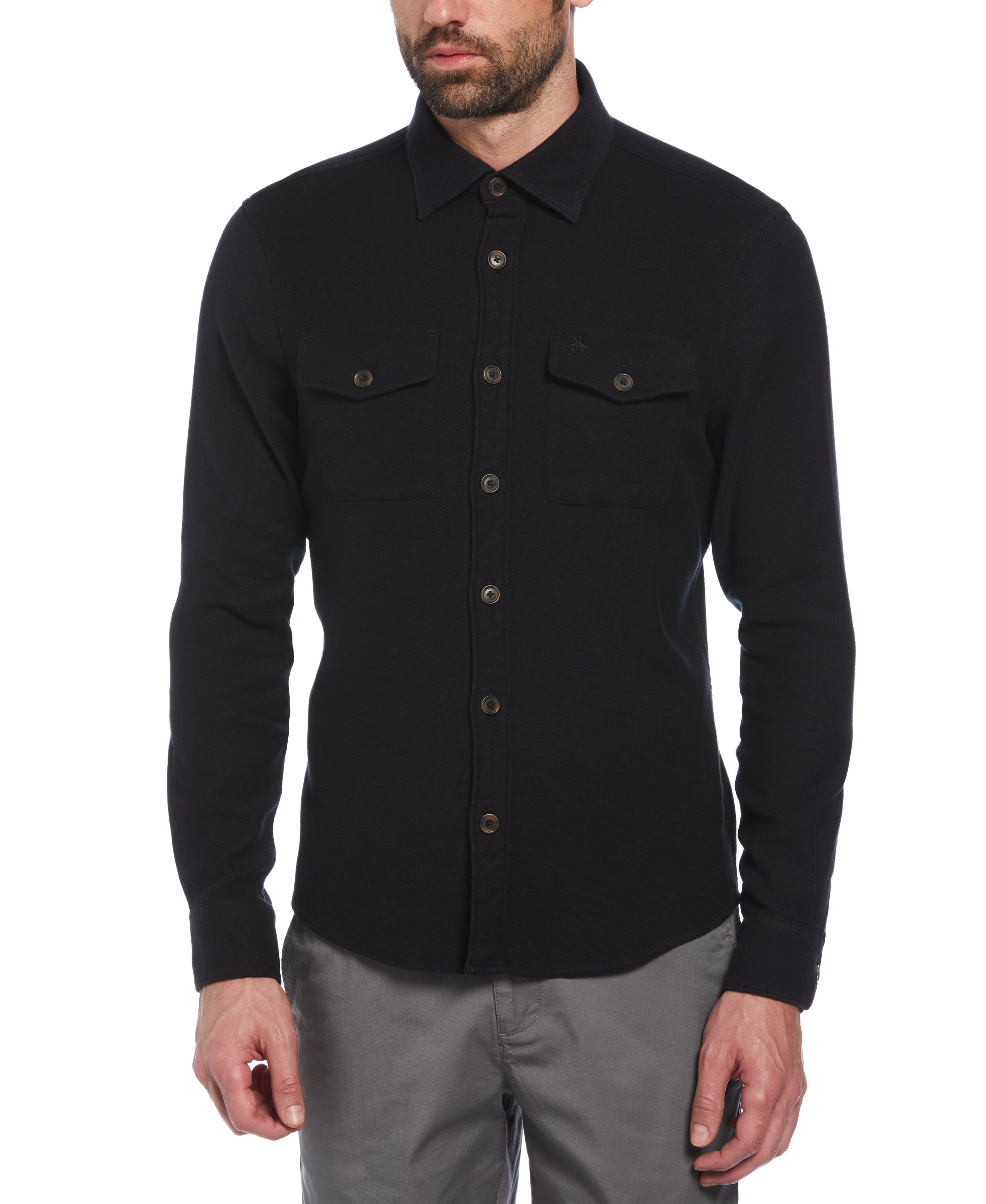 EcoVero™ Blend Loop Back Shirt