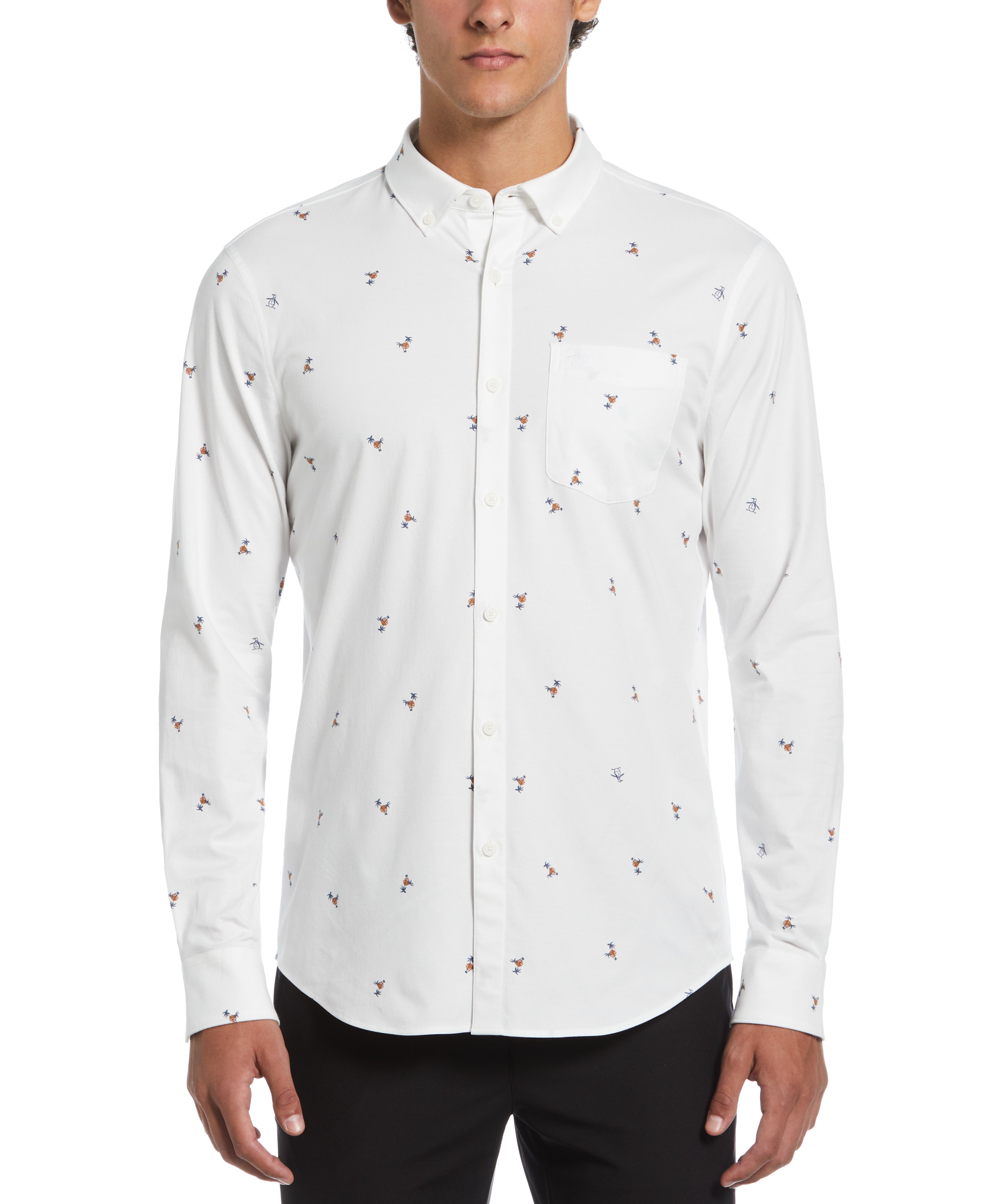 Ecovero™ Oxford Palm Tree Shirt