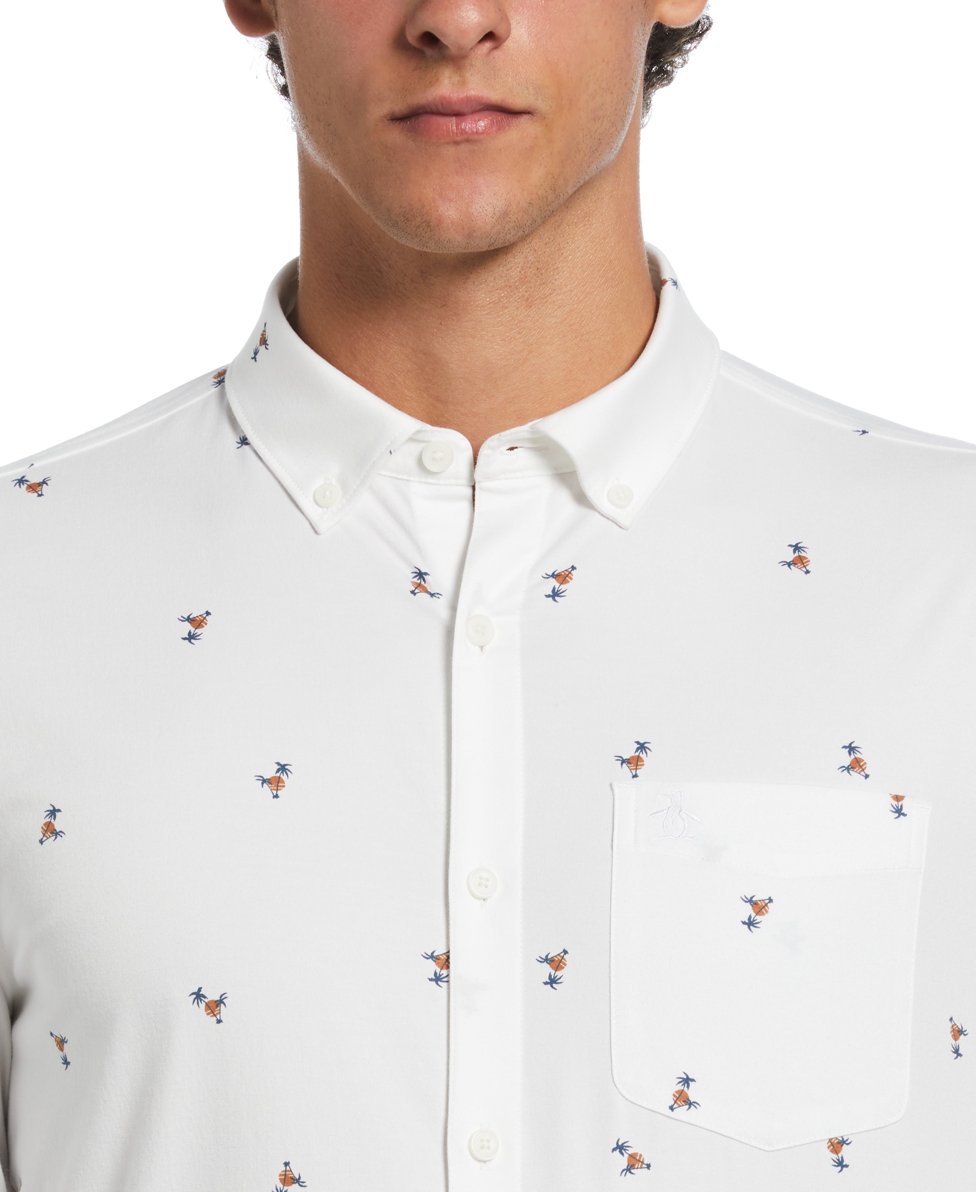 Ecovero™ Oxford Palm Tree Shirt